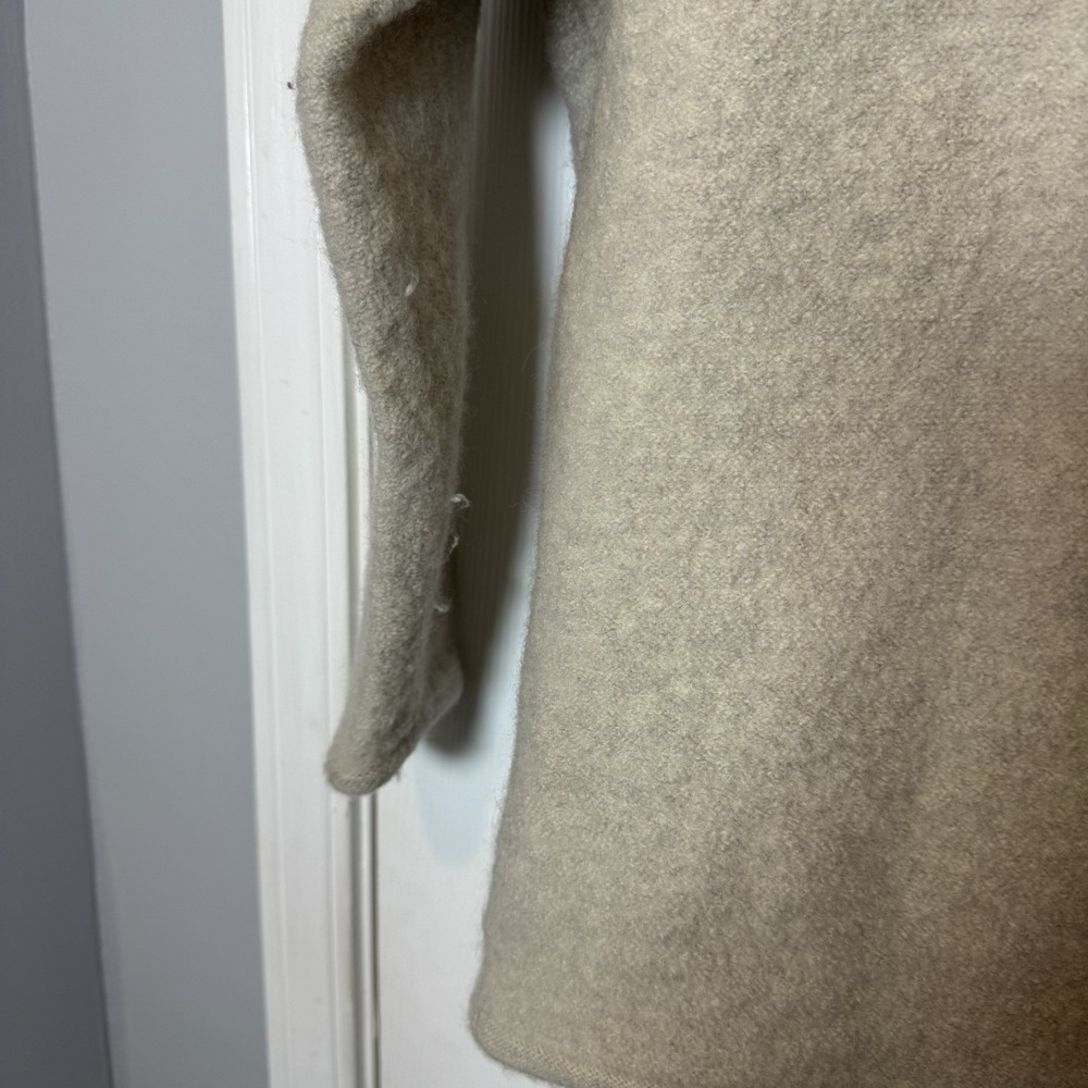 Vintage Cherokee‎ Wool Cardigan Womens Large Sweater Tan Beige - Picture 7 of 9